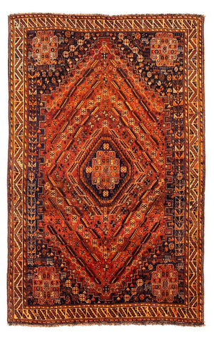 Persisk tæppe - Nomadisk - 260 x 163 cm - rust