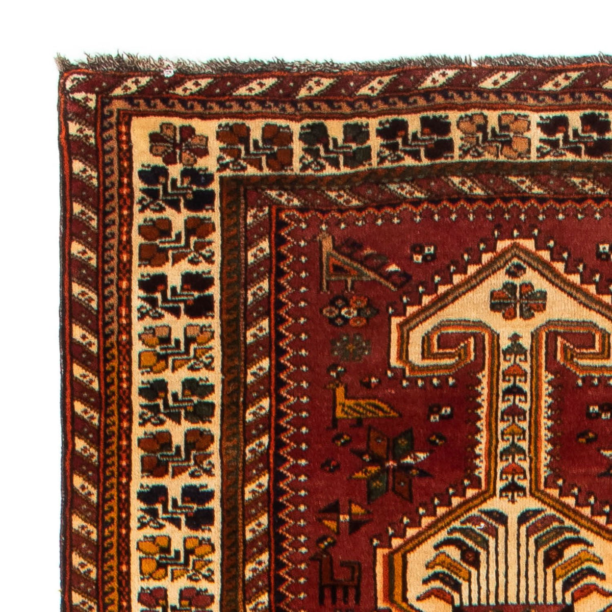 Løber Persisk tæppe - Nomadisk - 382 x 103 cm - brun