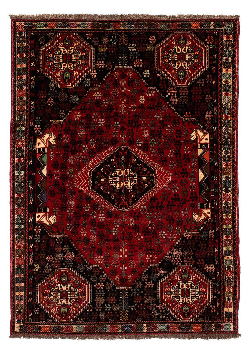 Persisk tæppe - Nomadisk - 303 x 212 cm - mørkerød