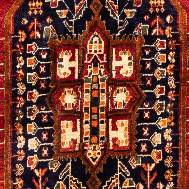 Persisk tæppe - Nomadisk - 257 x 160 cm - mørkerød
