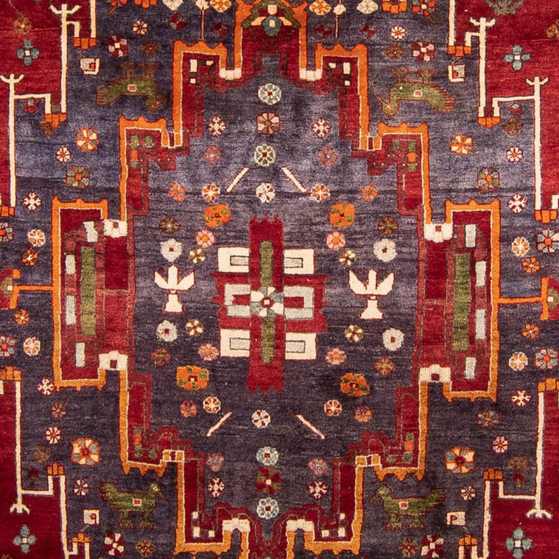 Persisk tæppe - Nomadisk - 338 x 220 cm - mørkerød