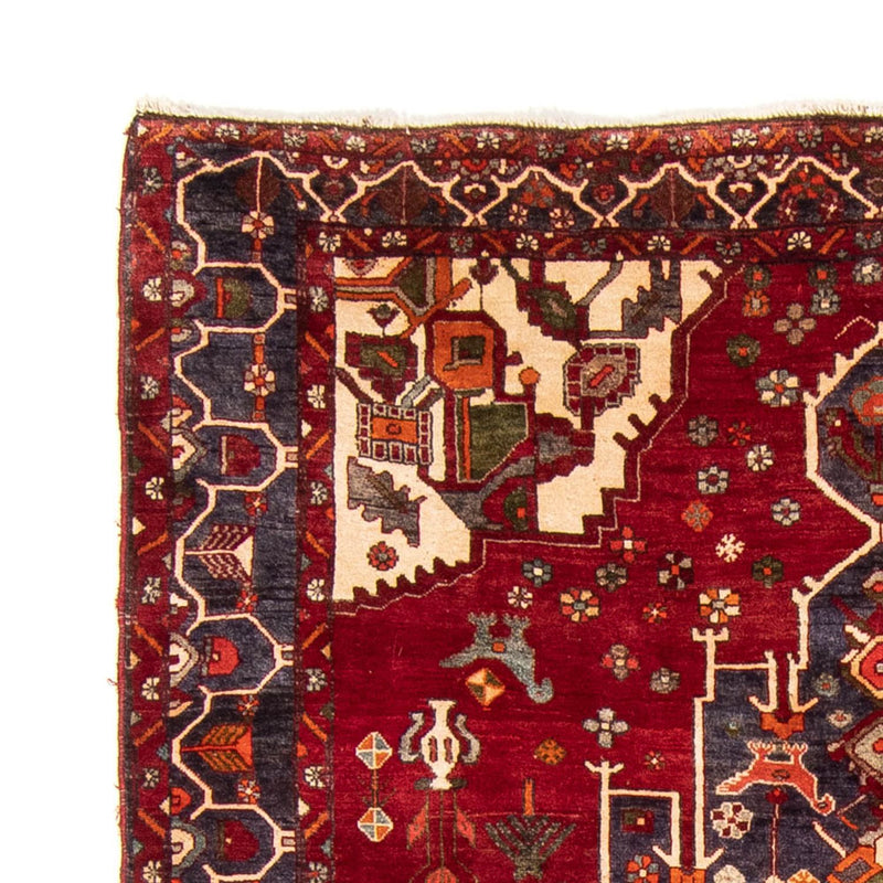 Persisk tæppe - Nomadisk - 338 x 220 cm - mørkerød