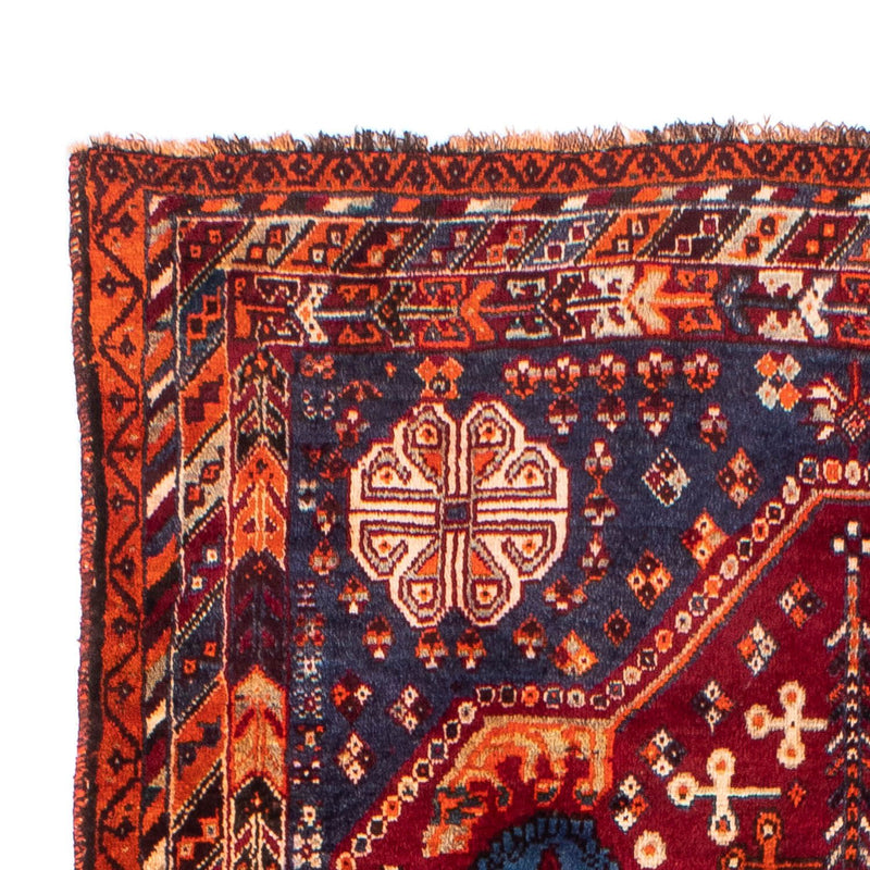 Persisk tæppe - Nomadisk - 235 x 140 cm - mørkerød