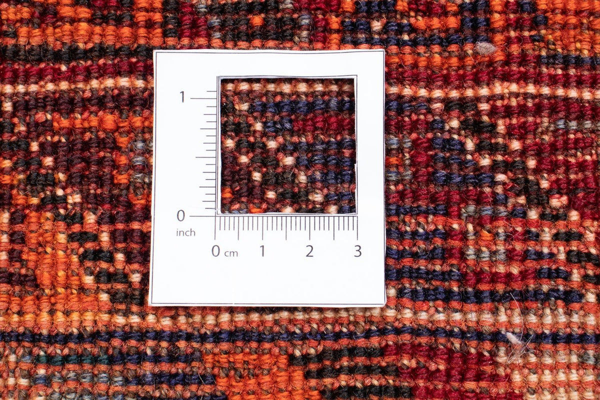 Persisk tæppe - Nomadisk - 235 x 140 cm - mørkerød