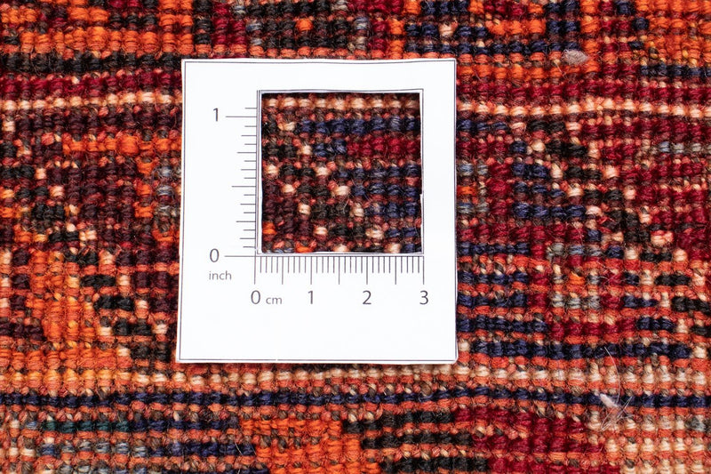 Persisk tæppe - Nomadisk - 235 x 140 cm - mørkerød