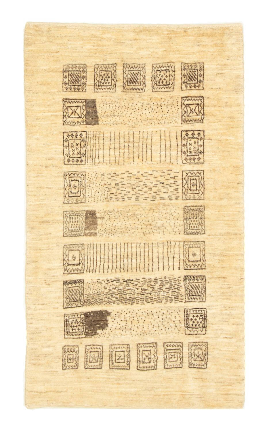 Gabbeh-tæppe - Persisk - 150 x 87 cm - beige