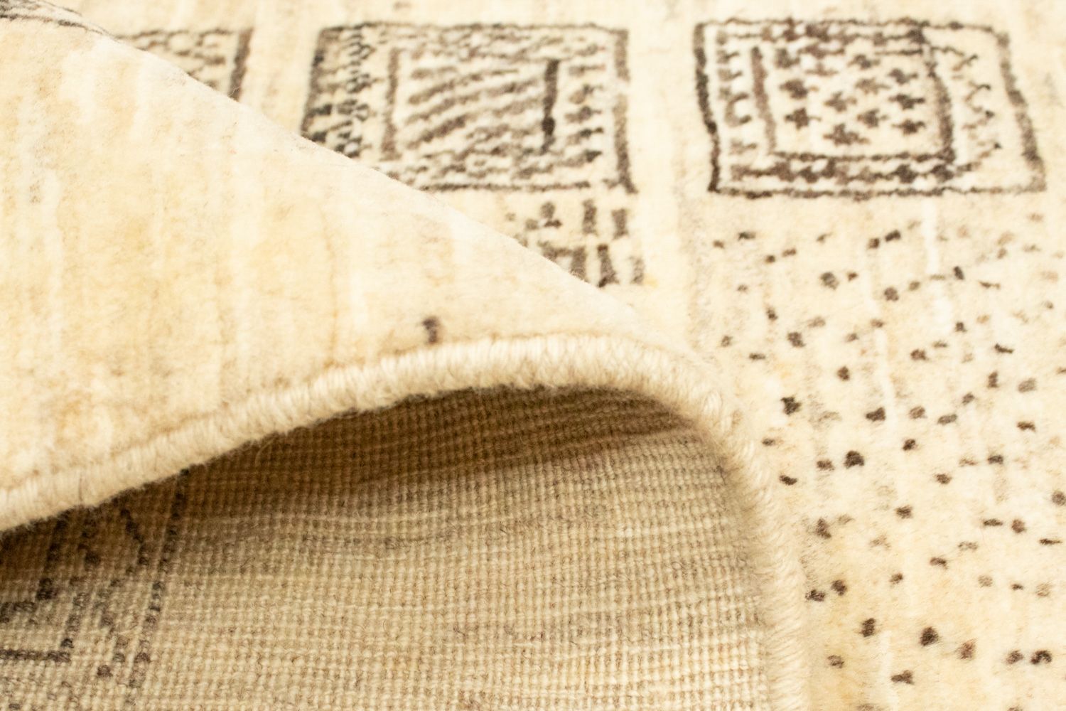 Gabbeh-tæppe - Persisk - 150 x 87 cm - beige