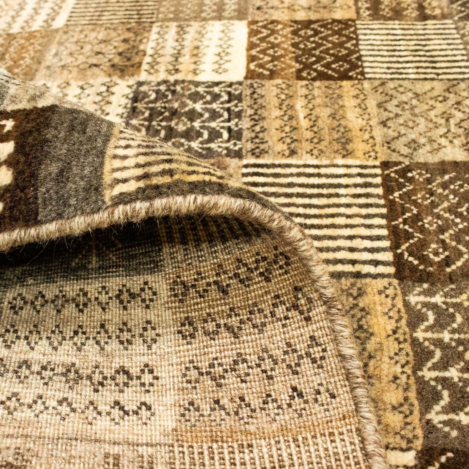 Gabbeh Tæppe - Loribaft Persisk - 142 x 100 cm - flerfarvet