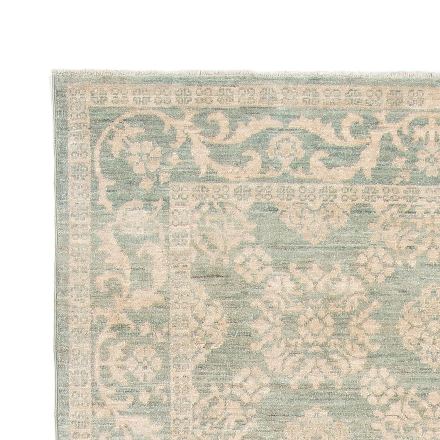 Løber Persisk tæppe - Tabriz - 297 x 125 cm - beige
