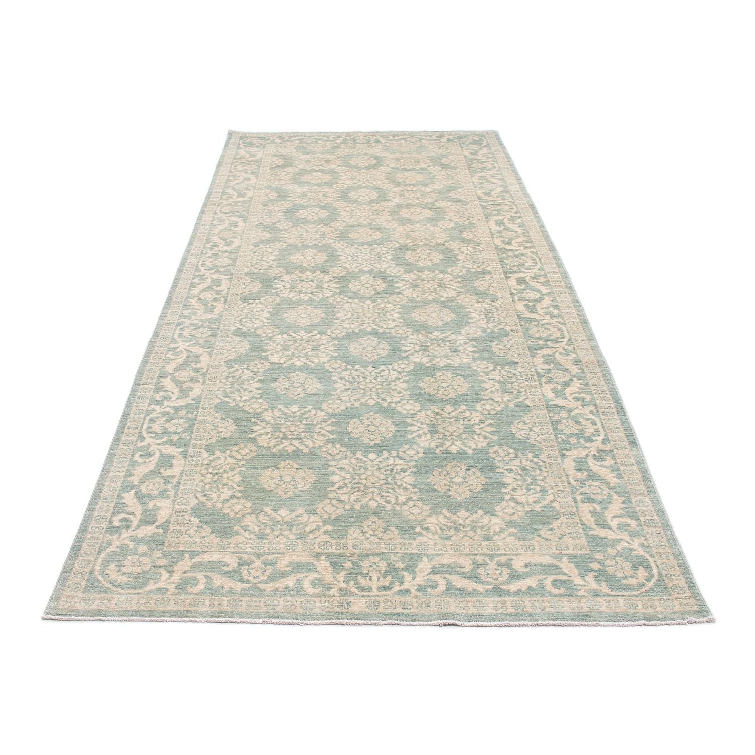 Løber Persisk tæppe - Tabriz - 297 x 125 cm - beige