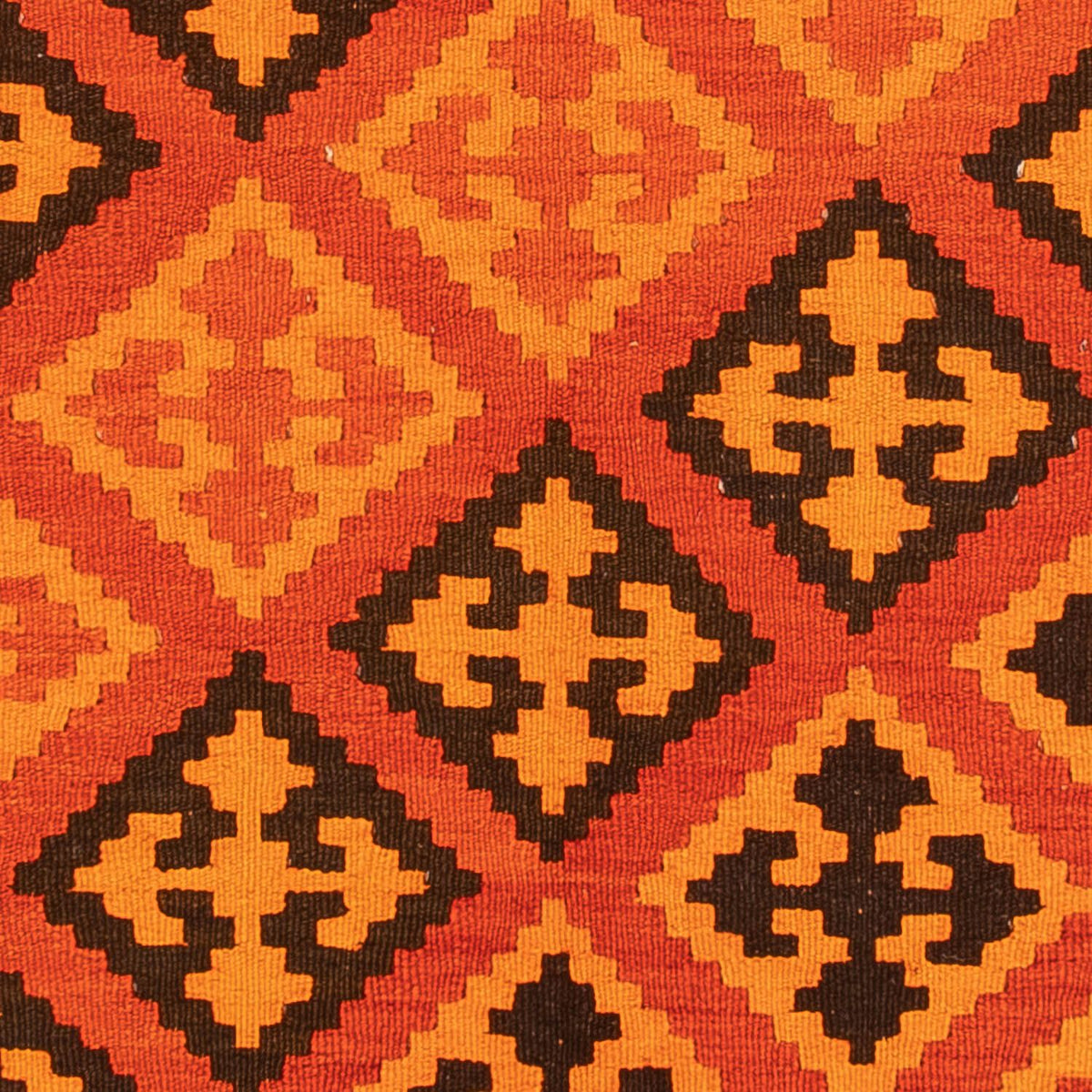 Kelim-tæppe - orientalsk - 194 x 150 cm - lysrød