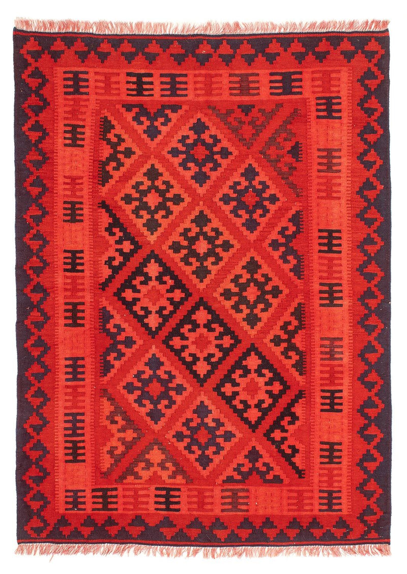 Kelim-tæppe - orientalsk - 210 x 151 cm - rød