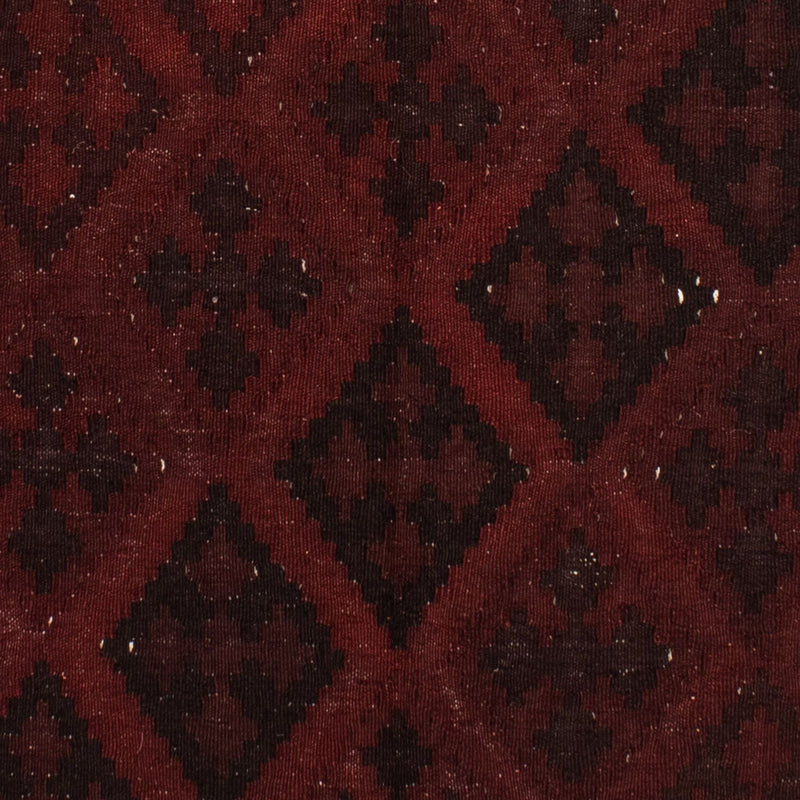 Kelim-tæppe - orientalsk - 193 x 145 cm - mørkerød