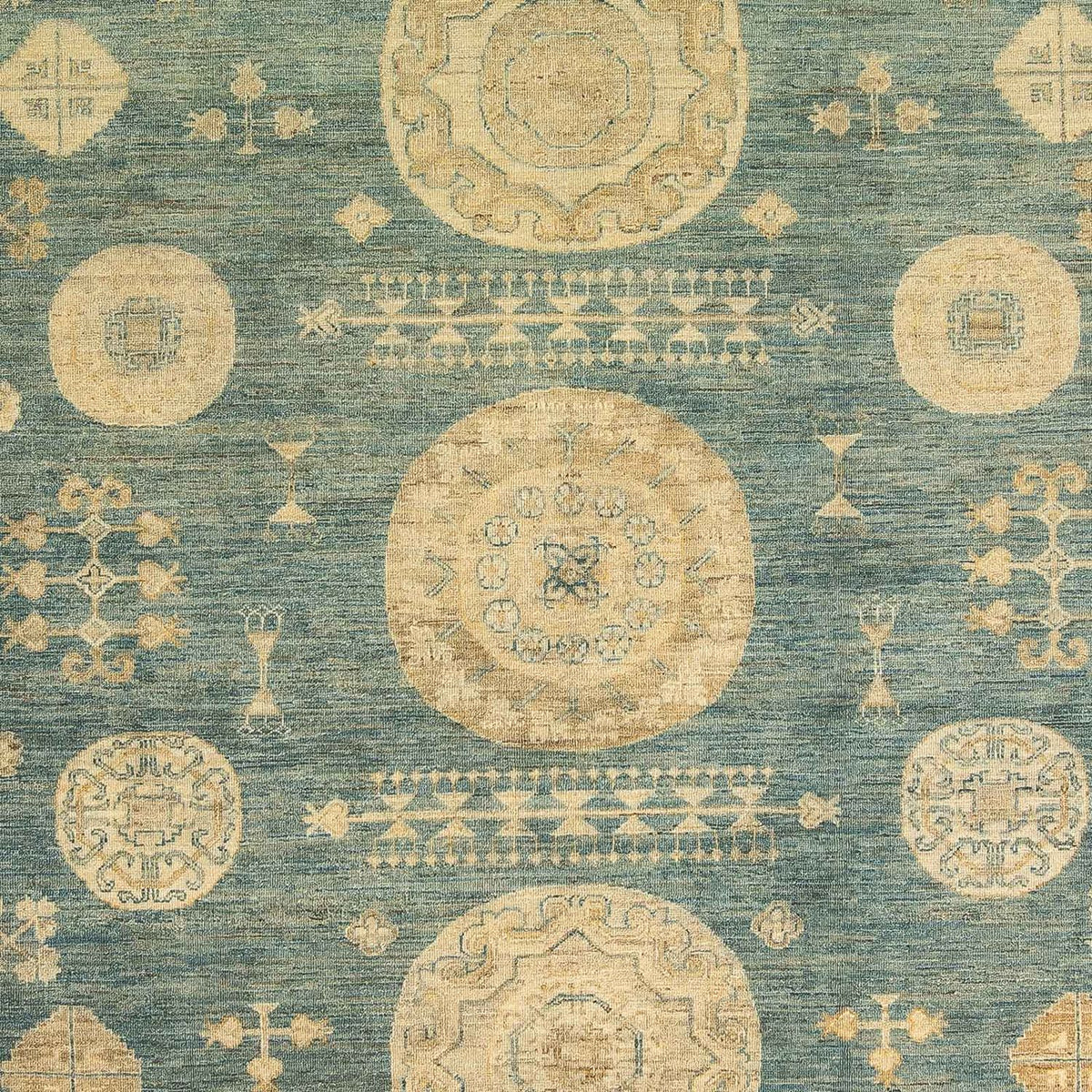Ziegler Carpet - 297 x 241 cm - turkis