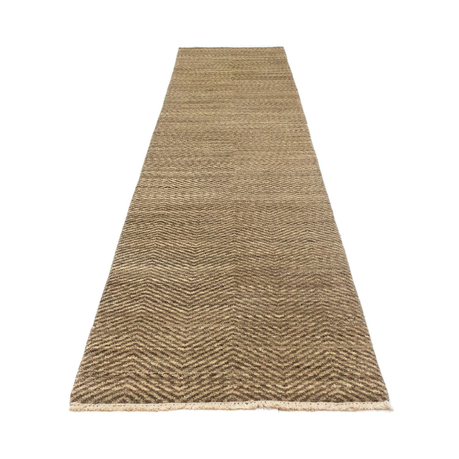 Løber Gabbeh-tæppe - Indus - 370 x 77 cm - beige