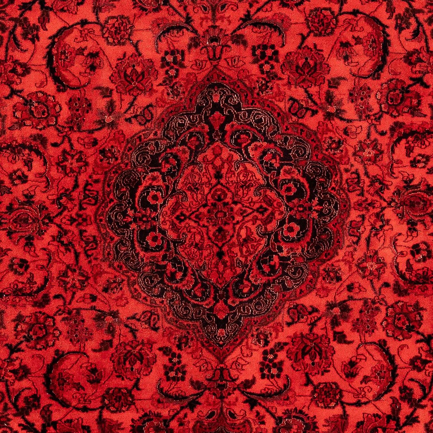 Persisk tæppe - Nain - 286 x 196 cm - mørkerød