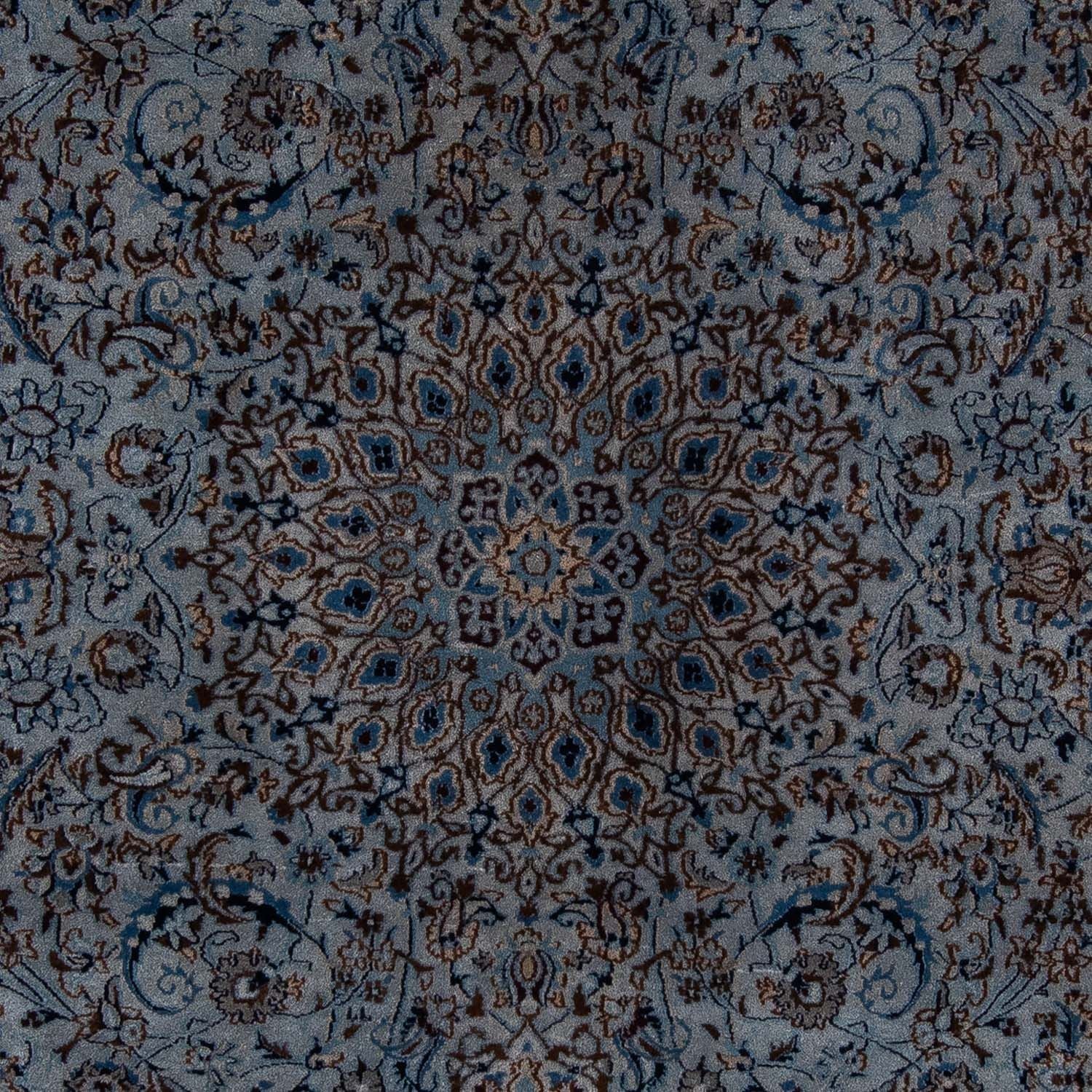 Persisk tæppe - Nain - 296 x 200 cm - havblå