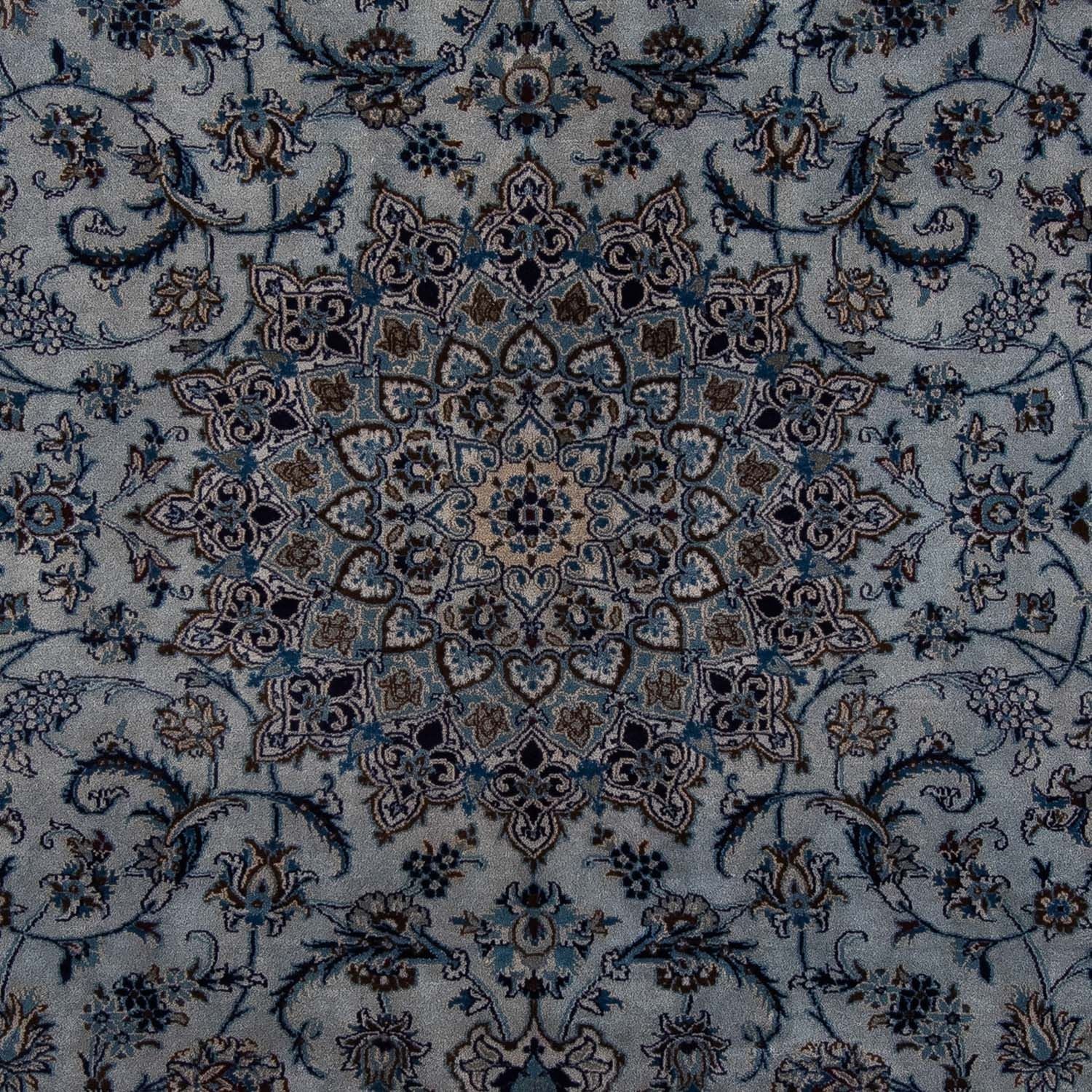 Persisk tæppe - Nain - 294 x 198 cm - havblå