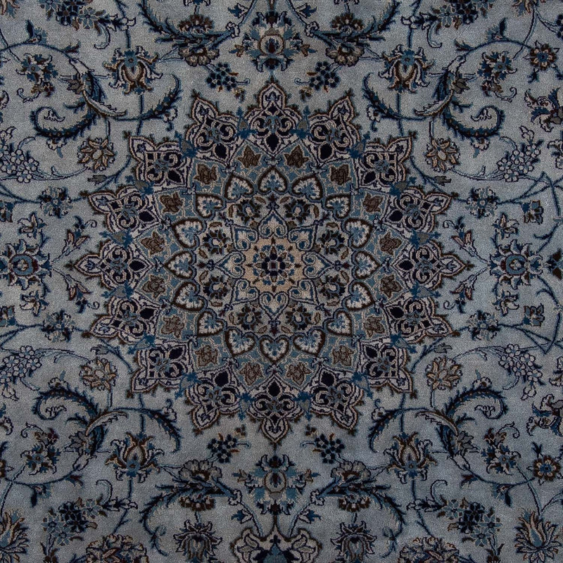 Persisk tæppe - Nain - 294 x 198 cm - havblå