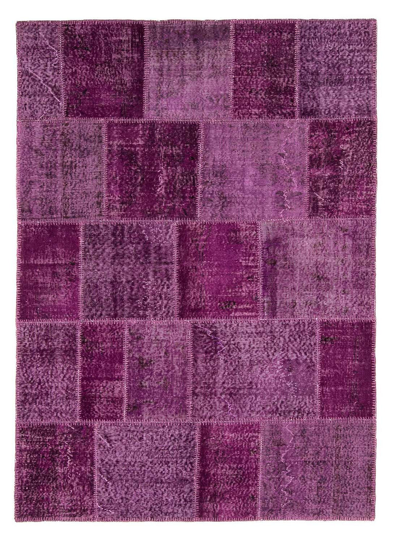 Patchwork-tæppe - 240 x 170 cm - lilla