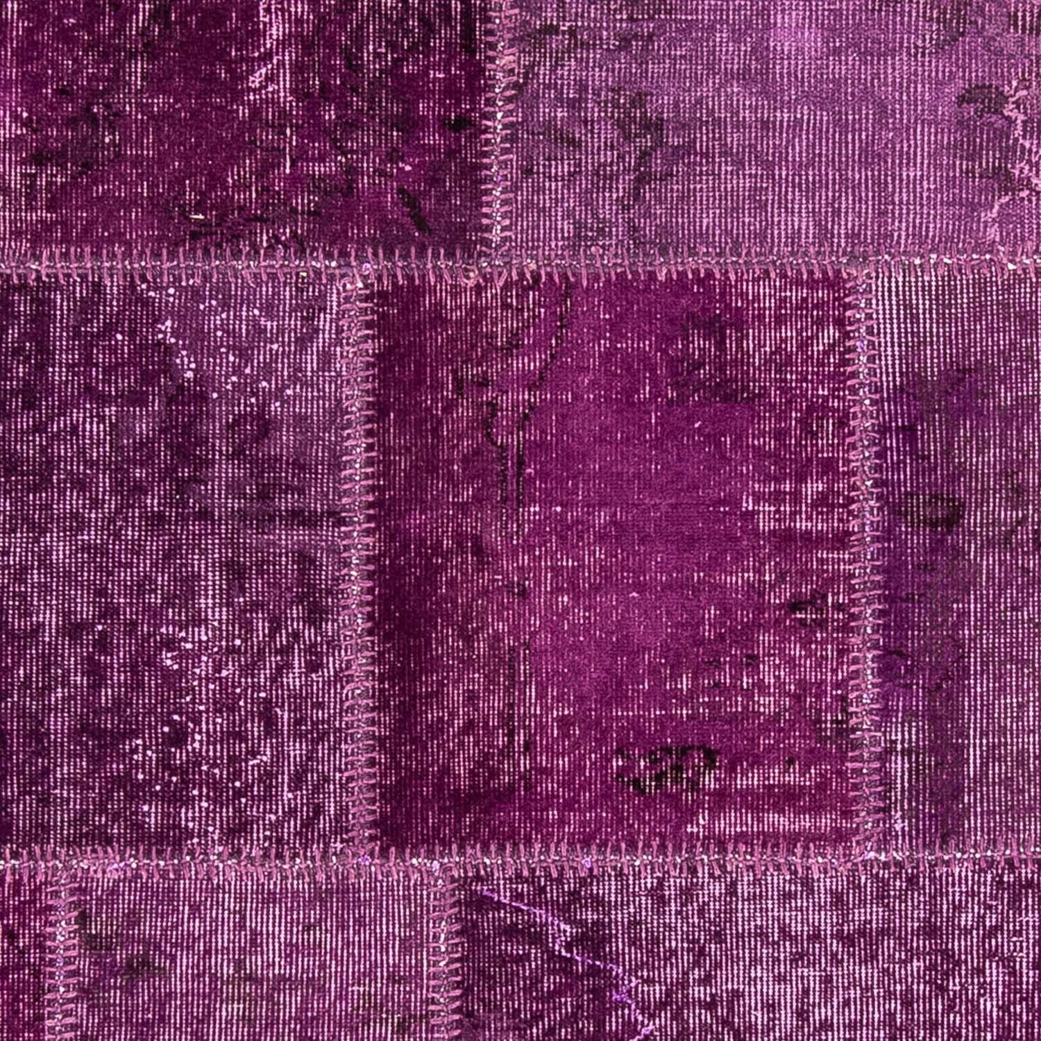 Patchwork-tæppe - 240 x 170 cm - lilla