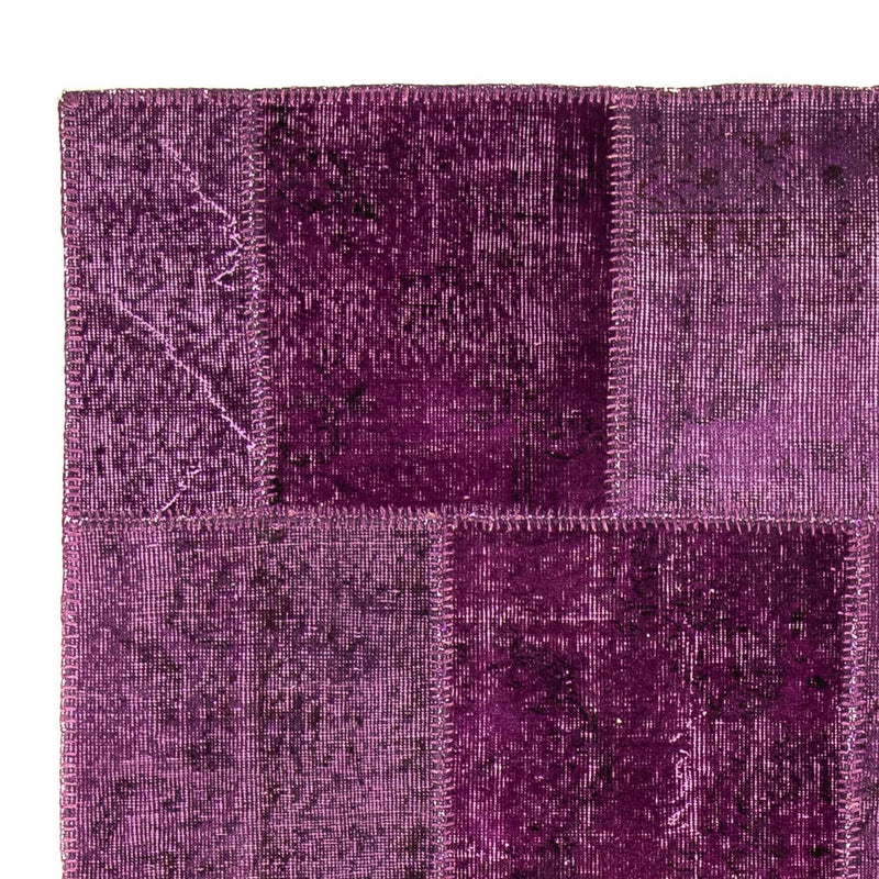 Patchwork-tæppe - 240 x 170 cm - lilla