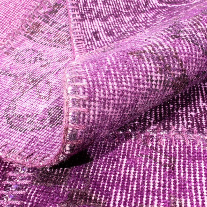 Patchwork-tæppe - 240 x 170 cm - lilla