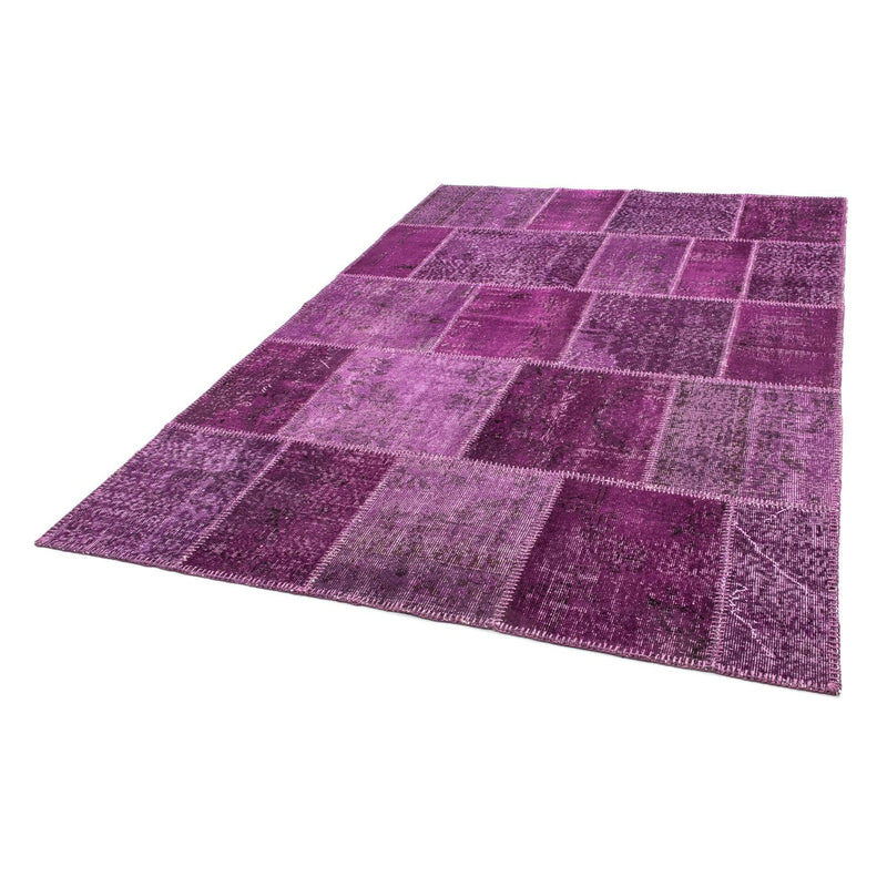 Patchwork-tæppe - 240 x 170 cm - lilla