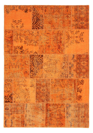 Patchwork-tæppe - 240 x 170 cm - brun