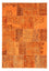 Patchwork-tæppe - 240 x 170 cm - brun