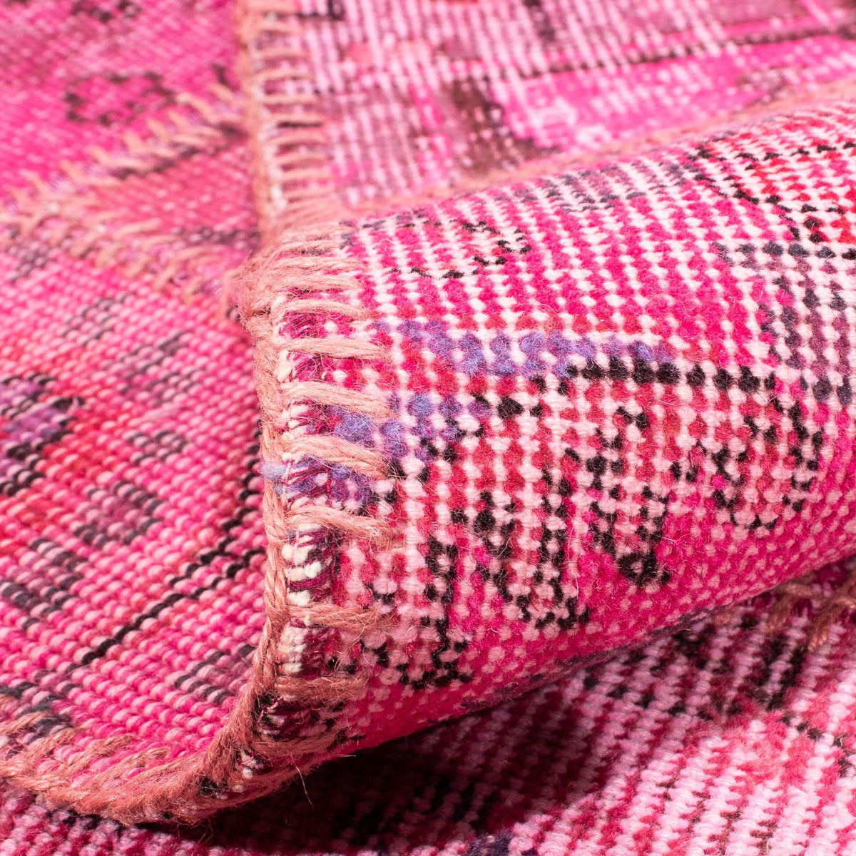 Patchwork-tæppe - 240 x 170 cm - flerfarvet