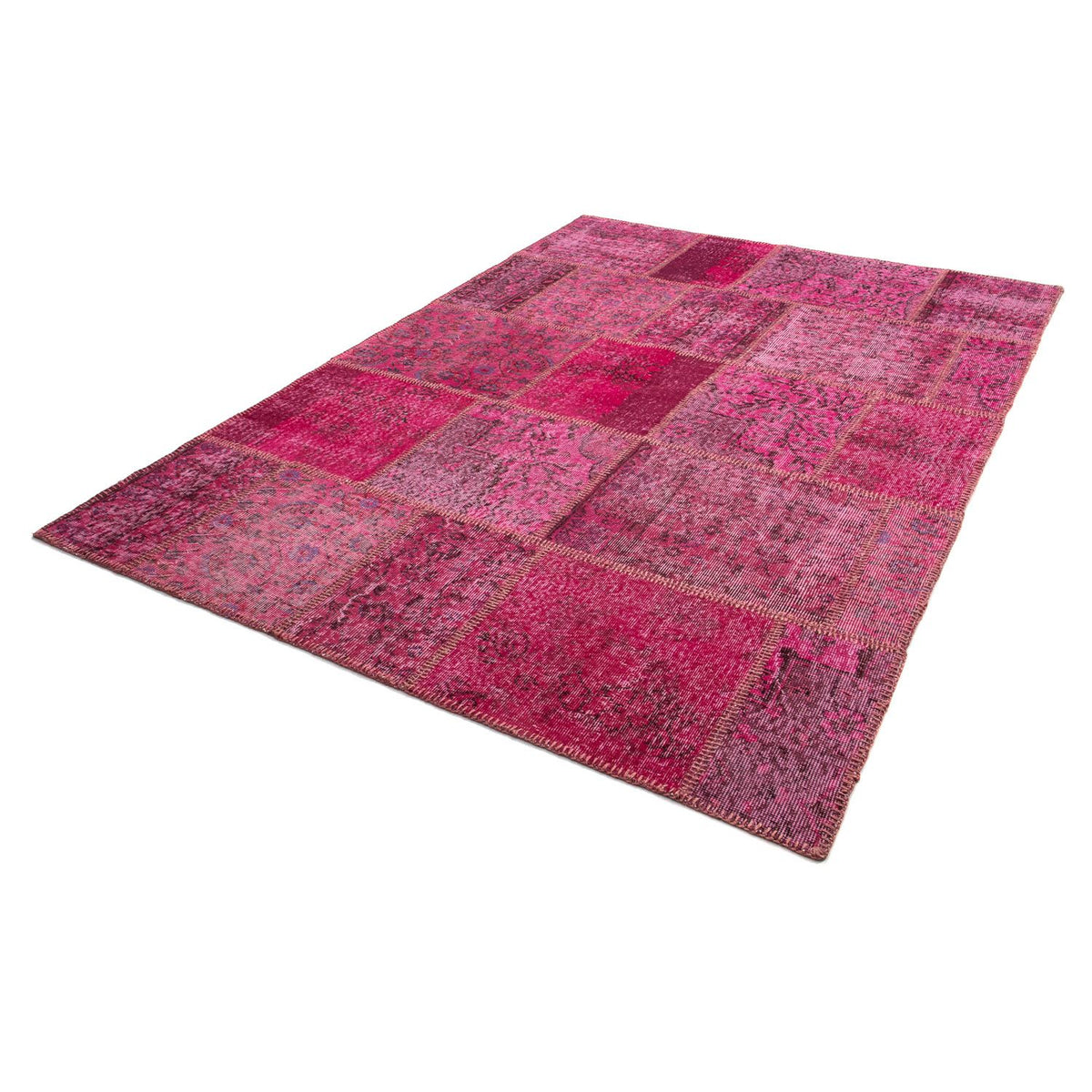Patchwork-tæppe - 240 x 170 cm - flerfarvet