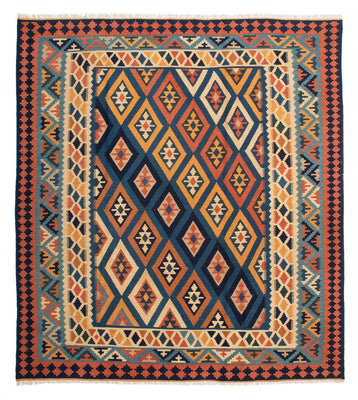 Kelim-tæppe - orientalsk - 230 x 212 cm - flerfarvet