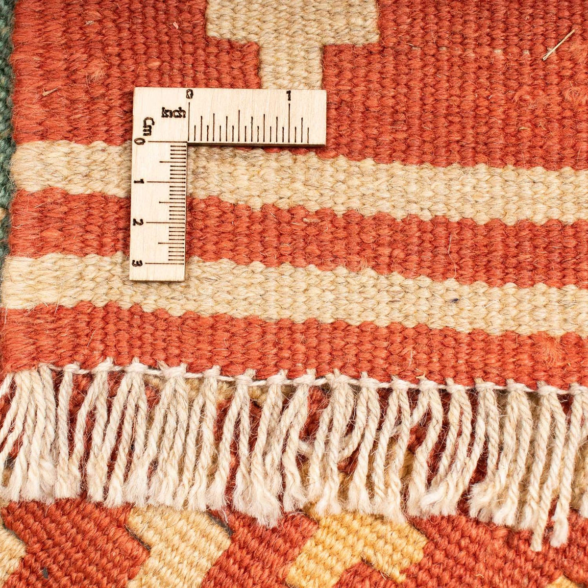 Kelim-tæppe - orientalsk firkantet  - 213 x 193 cm - flerfarvet