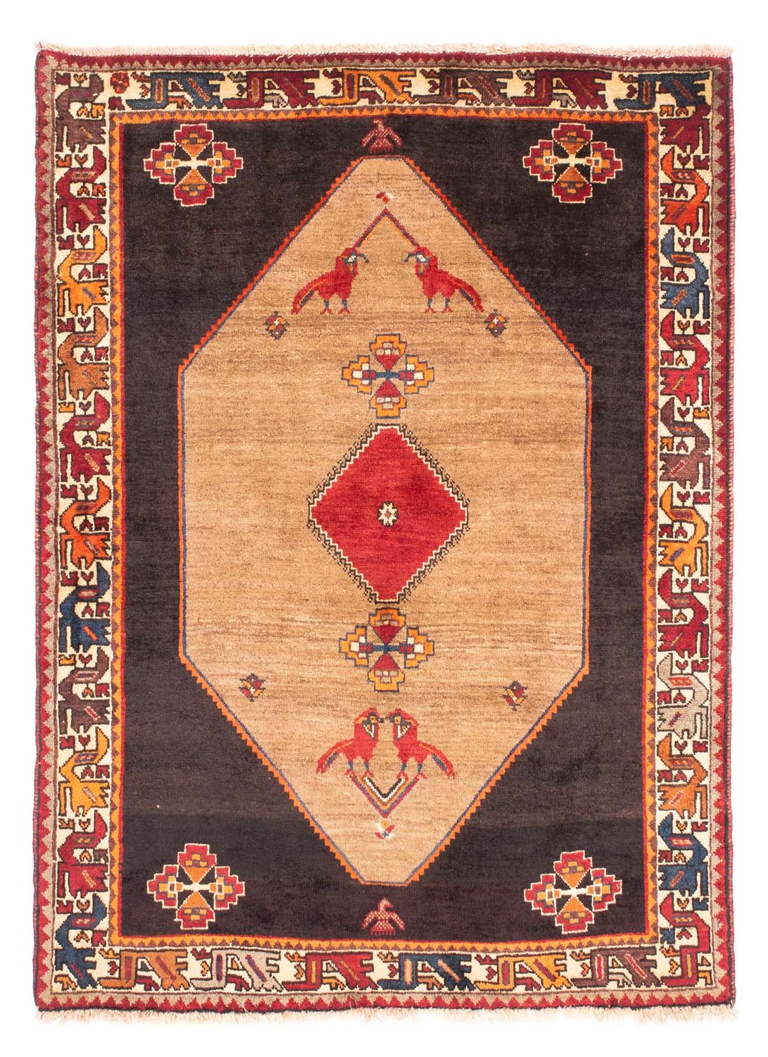 Persisk tæppe - Nomadisk - 160 x 110 cm - brun