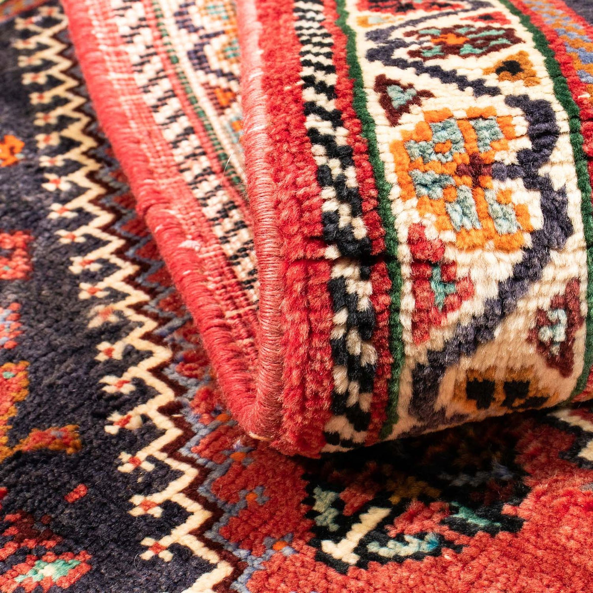 Persisk tæppe - Nomadisk - 160 x 117 cm - rød