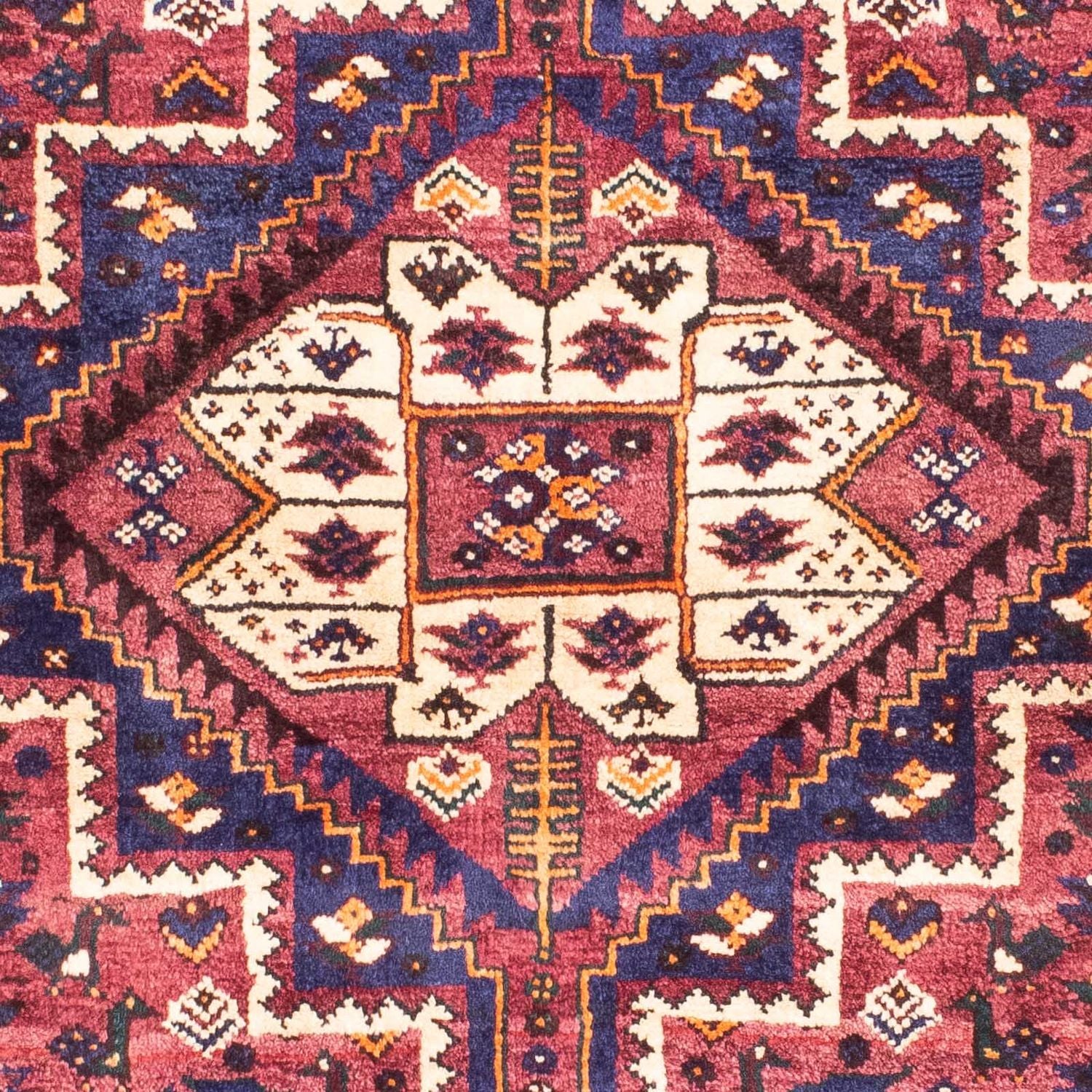 Persisk tæppe - Nomadisk - 155 x 110 cm - fuchsia
