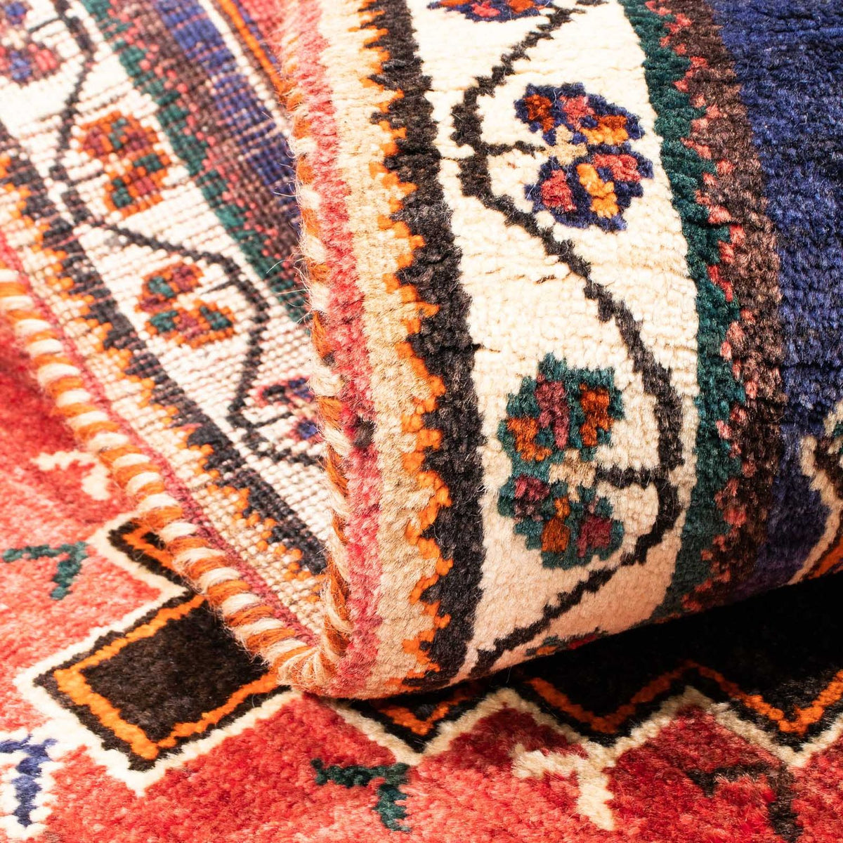 Persisk tæppe - Nomadisk - 160 x 107 cm - mørkeblå