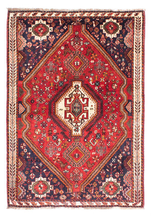 Persisk tæppe - Nomadisk - 170 x 120 cm - mørkerød