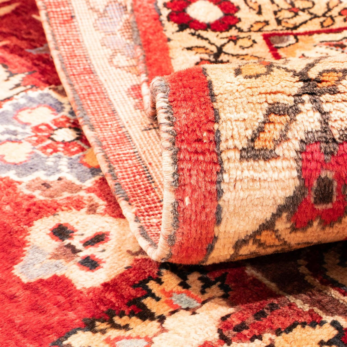 Persisk tæppe - Nomadisk - 160 x 120 cm - lysrød