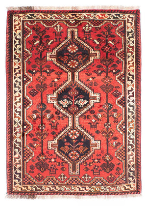 Persisk tæppe - Nomadisk - 160 x 113 cm - mørkerød