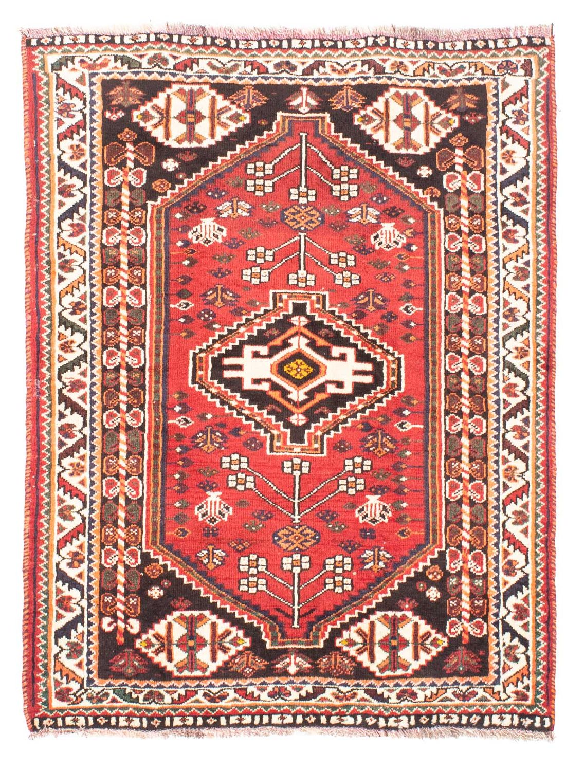 Persisk tæppe - Nomadisk - 147 x 110 cm - rød