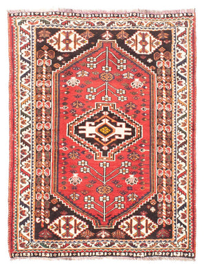 Persisk tæppe - Nomadisk - 147 x 110 cm - rød