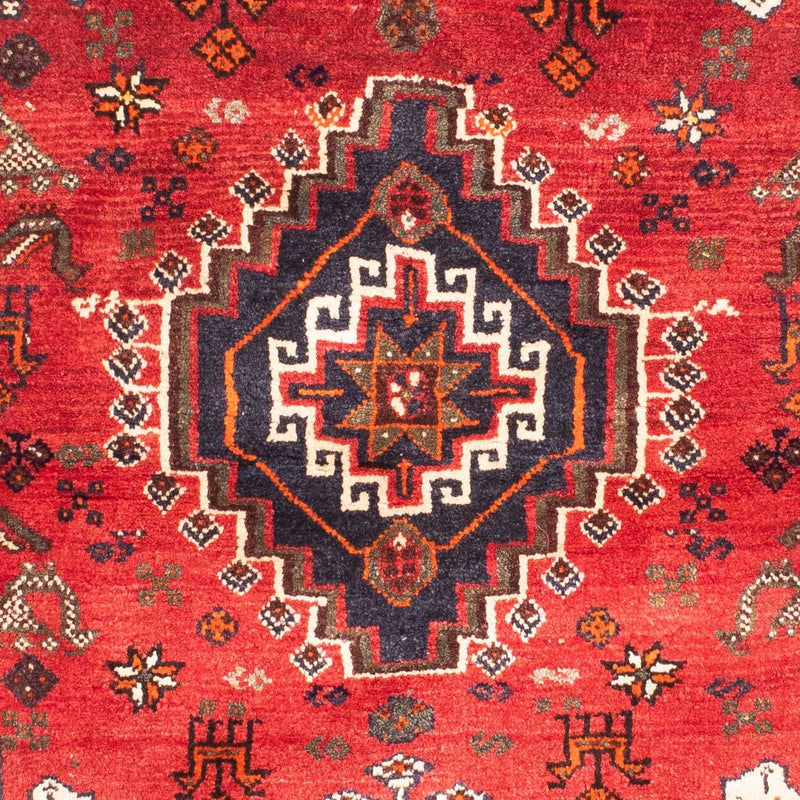 Persisk tæppe - Nomadisk - 162 x 118 cm - mørkerød