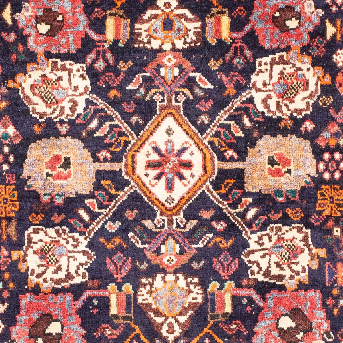 Persisk tæppe - Nomadisk - 165 x 115 cm - mørkeblå