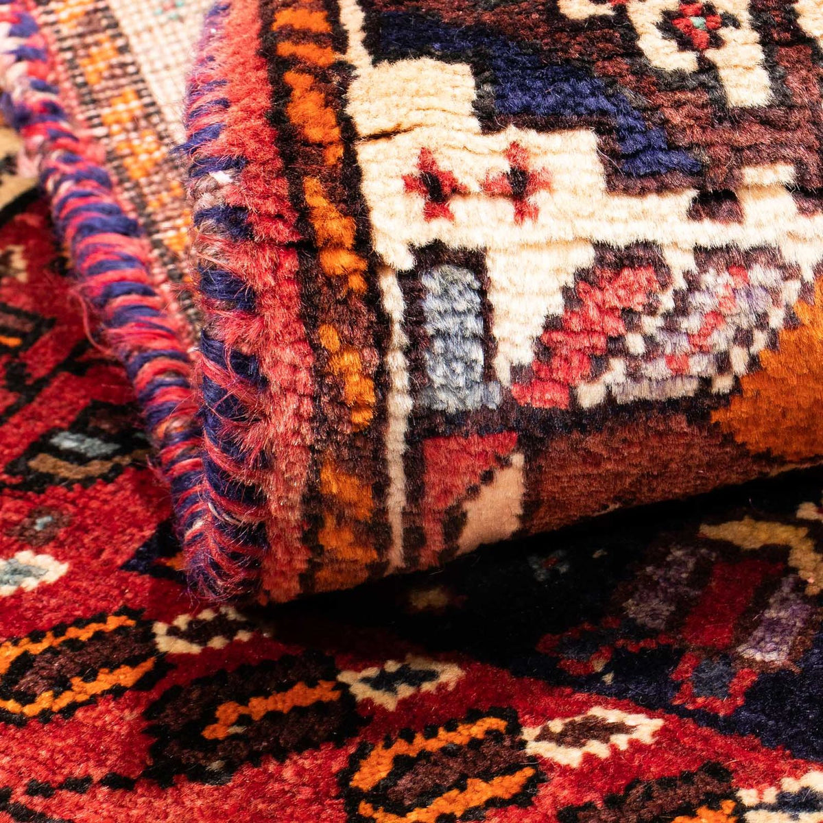 Persisk tæppe - Nomadisk - 165 x 115 cm - mørkeblå