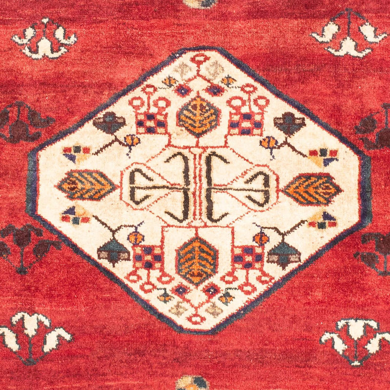 Persisk tæppe - Nomadisk - 150 x 116 cm - mørkerød