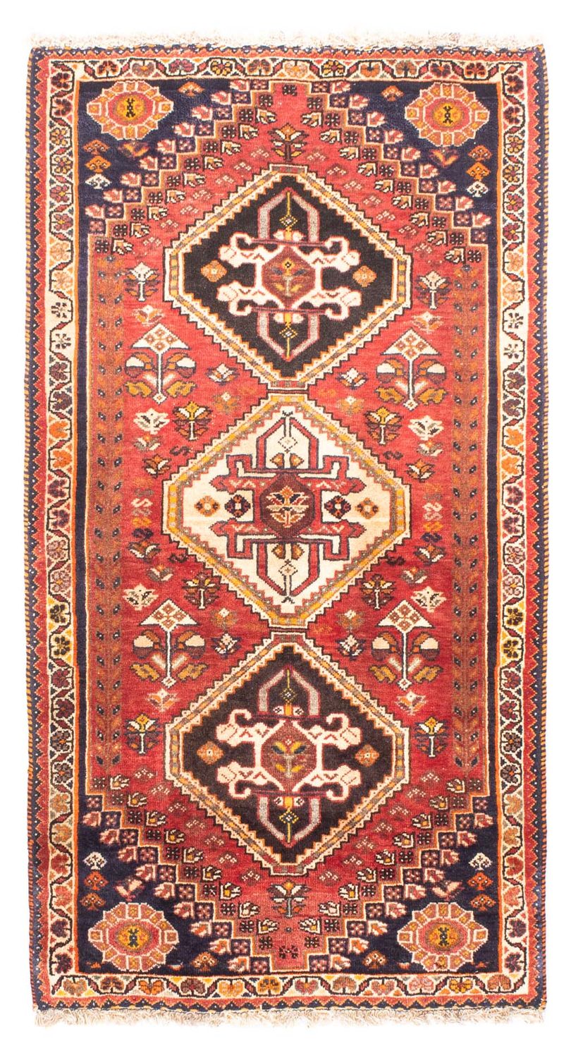Persisk tæppe - Nomadisk - 153 x 80 cm - mørkerød
