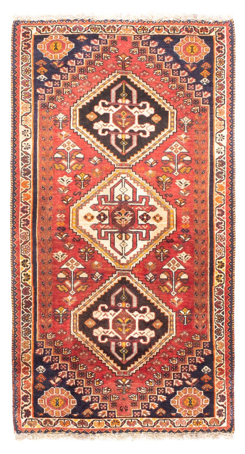 Persisk tæppe - Nomadisk - 153 x 80 cm - mørkerød