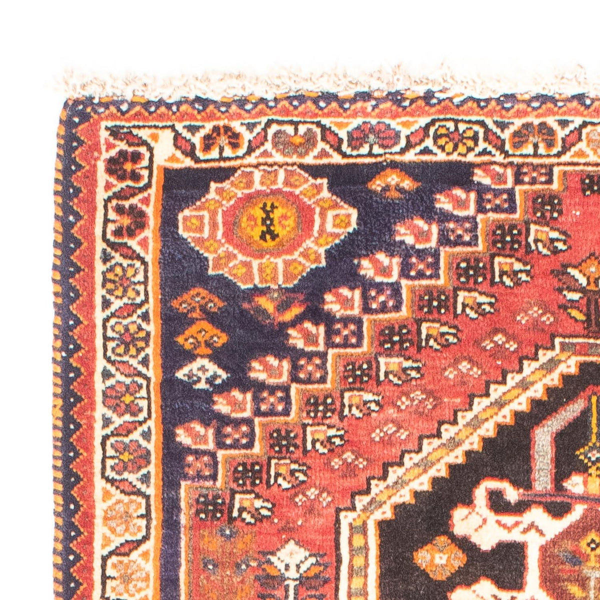 Persisk tæppe - Nomadisk - 153 x 80 cm - mørkerød